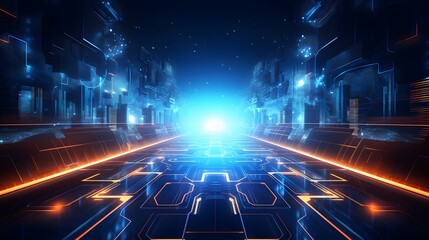 Abstract technology background Hi-tech communication concept futuristic digital innovation background vector illustration