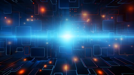 Obraz premium Abstract technology background Hi-tech communication concept futuristic digital innovation background vector illustration