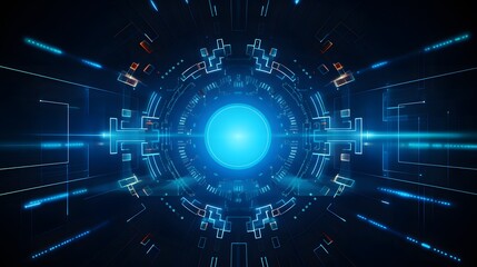Obraz premium Abstract technology background Hi-tech communication concept futuristic digital innovation background vector illustration