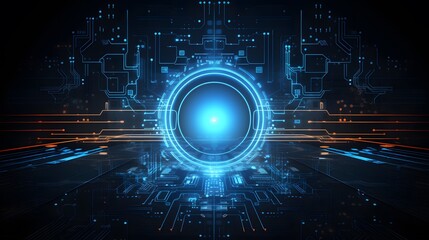 Fototapeta premium Abstract technology background Hi-tech communication concept futuristic digital innovation background vector illustration