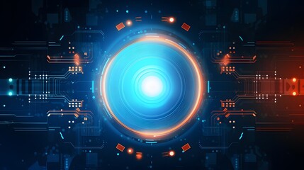 Obraz premium Abstract technology background Hi-tech communication concept futuristic digital innovation background vector illustration