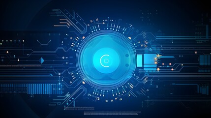 Obraz premium Abstract technology background Hi-tech communication concept futuristic digital innovation background vector illustration