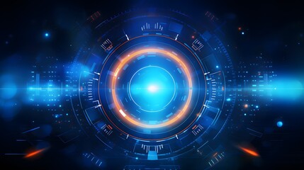 Fototapeta premium Abstract technology background Hi-tech communication concept futuristic digital innovation background vector illustration
