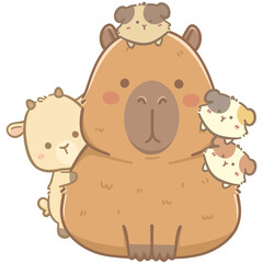 Capybara and friends