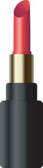 Red Lipstick Makup Professional Female Product, Fashion Romantic Graphic Illustration