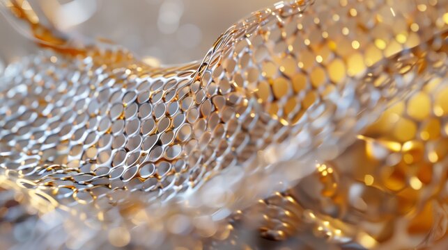 A close-up shows self-healing materials repairing a cut, inspired by nature's restorative abilities.