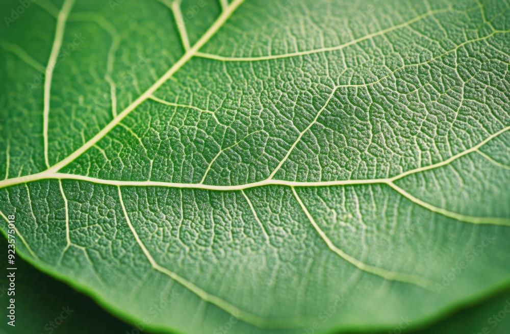 Poster background image. green leaf close-up. space for text.