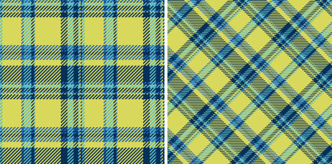 Check textile vector of texture background fabric with a pattern tartan plaid seamless. Set in winter colors for clothing style trends.