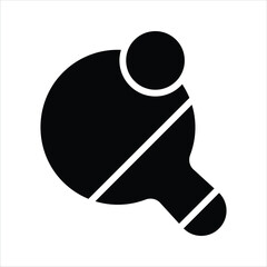 Ping Pong, editable icon of table tennis in modern style