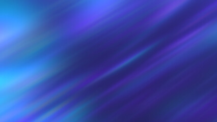 Fototapeta premium Abstract aurora borealis background 8K 16:9, copy space. Northern lights sky. Defocused rays in blue lilac purple gradient backdrop for wallpaper, banner, presentation. Prism blur diagonal light beams