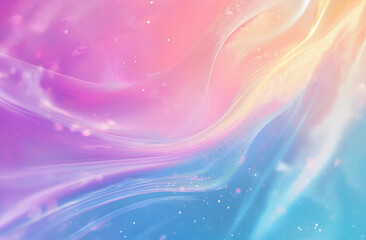 Obraz premium a colorful image of the ocean with the colors of the rainbow