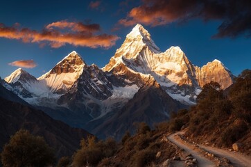 Female world champion competing in the Everest Base Camp to Kathmandu Mailrun