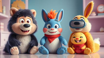 Obraz premium AI image generate cute doll