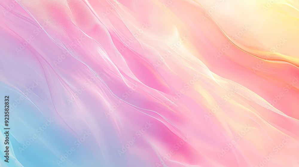 Poster soft pastel gradient background with smooth transitions between colors.