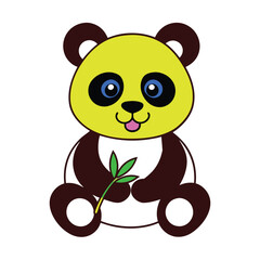 Cute teddy bear, casual dressed, with a big smile in a funny carton style attitude, relax, cool and funky, on a dark blue background