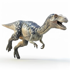 Fototapeta premium Majestic Tyrannosaurus Rex in Isolated White Background