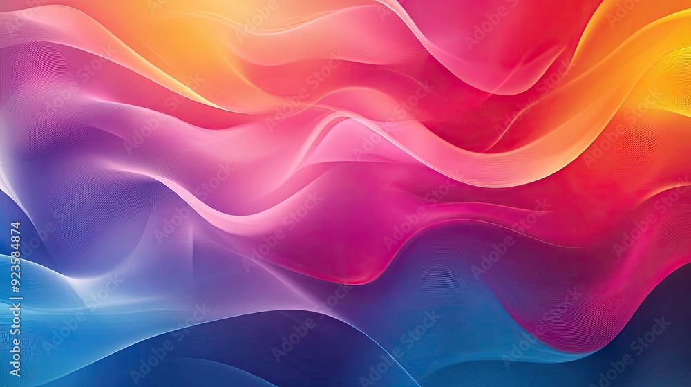 Poster abstract gradient mesh background with fluid and organic color transitions.