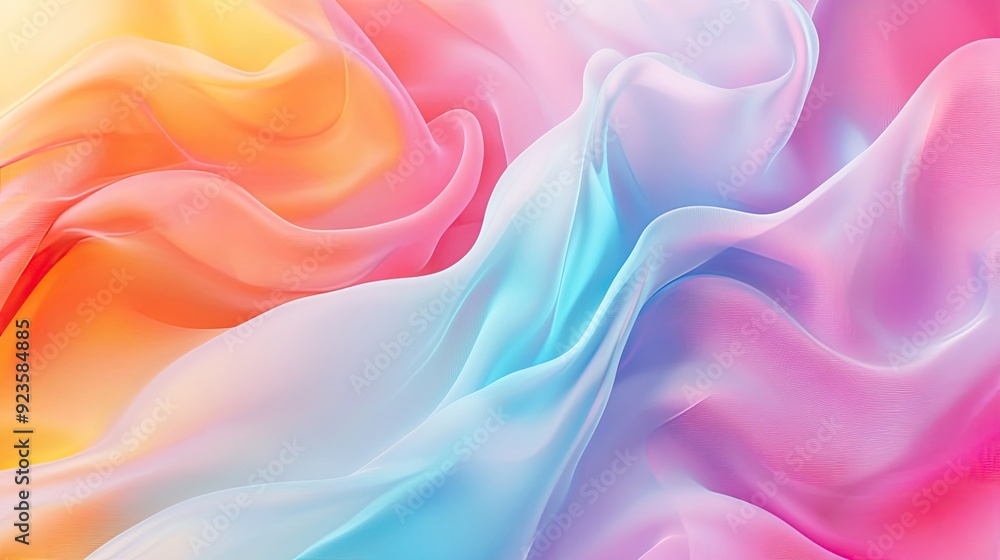 Poster abstract gradient mesh background with fluid and organic color transitions.