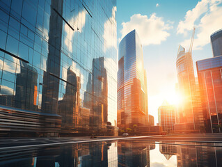 Obraz premium Incredible Modern skyscraper view