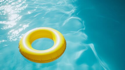 Floating Yellow Pool Ring