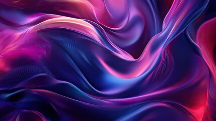 Obraz premium A digital abstract art piece with glowing lines and a futuristic feel, perfect for a modern screen saver