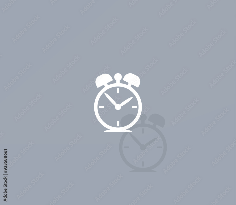 Poster vector icon of white color with shadow on gray background