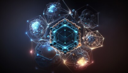 Tech Lattice: Pulsating Nodes Connect in a Web of Energy