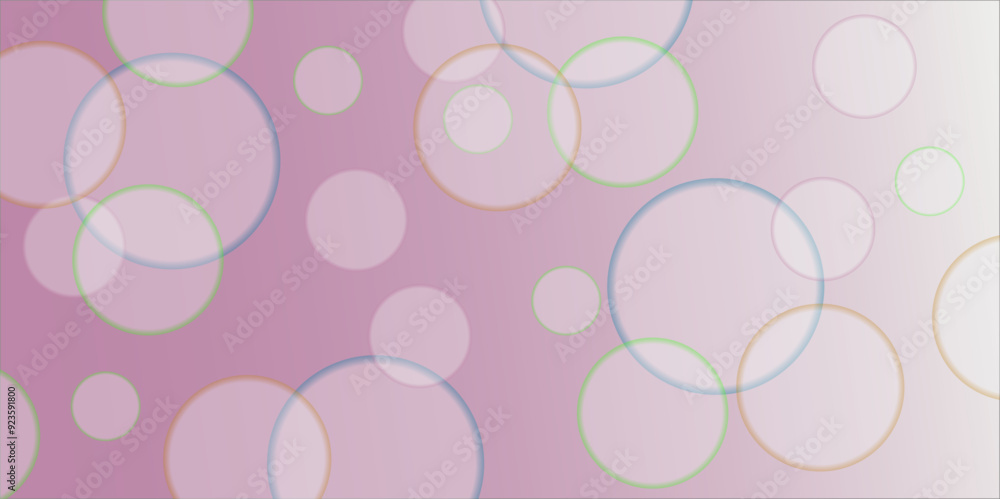 Poster abstract white geometric overlapping circle background with shadow. vector circles template vector d