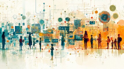 Connected People in a Network