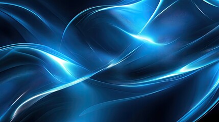 Fototapeta premium A sleek digital abstract design with glowing lines and shapes, ideal for a high-tech screen saver.