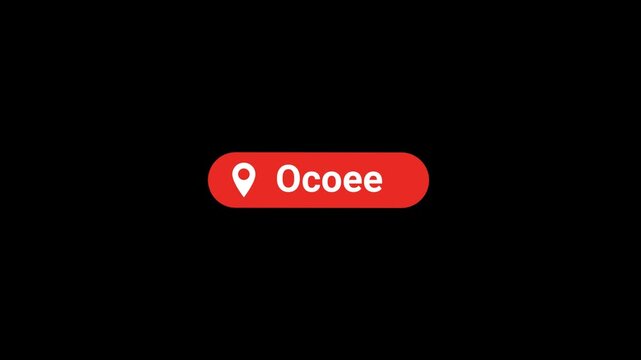 Ocoee Location title Animation