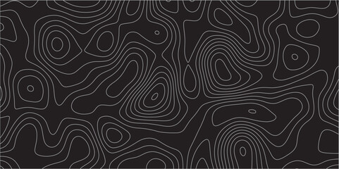 Abstract design with black and white abstract papercut and multi-layer cutout geometric pattern on vector Topographic canyon geometric map relief texture with curved layers beautiful design.