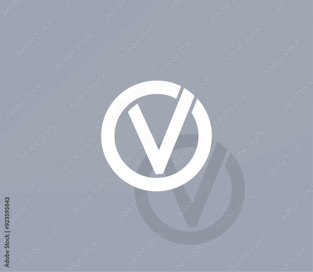 Poster vector icon of white color with shadow on gray background