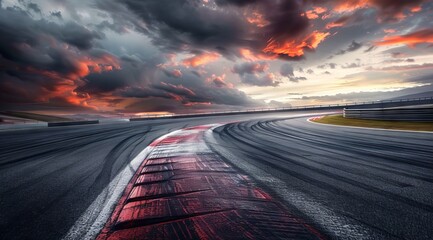 Naklejka premium driving on the highway at night