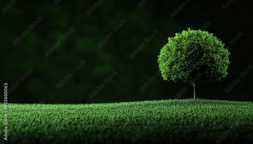 Poster scenic background on a textured canvas