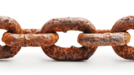 Fototapeta premium Labor Day Frame Border Background with Rusty Chain Links Symbolizing Hard Work and Industrial Strength