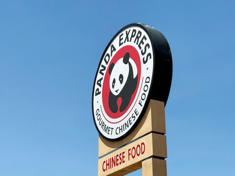 Barstow,California,USA-June 18th 2024: Panda Express restaurant brand logo sign