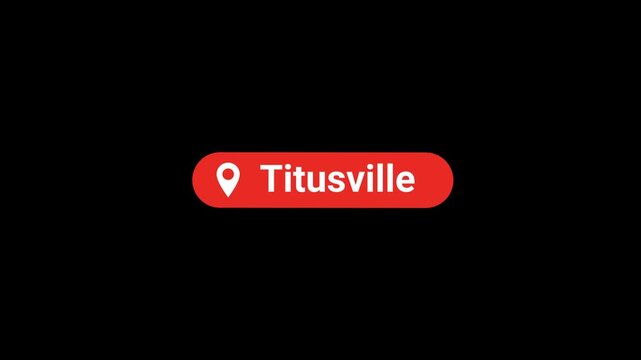 Titusville Location title Animation