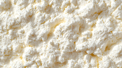 Background Image Featuring Cottage Cheese: Smooth Texture and Creamy White Appearance