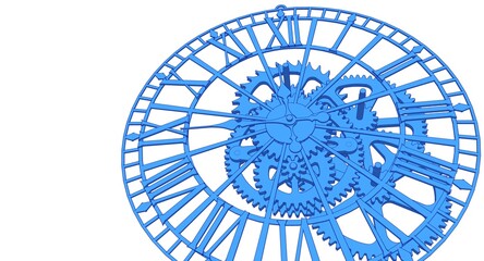 clock graphic symbol 3d illustration	
