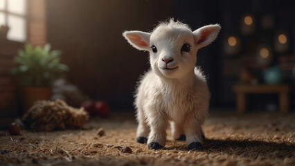cute little baby goat