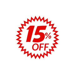 Special offer discount label with different sale percentage,10 15 25 50 off with PNG background ,transparent , red rubber stamp label