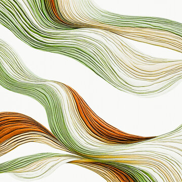 Organic lines as abstract wallpaper background design. Ai generative. Laght background