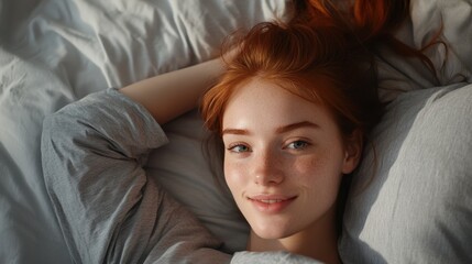 The woman with freckles
