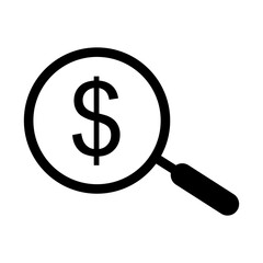 money tracking black icon