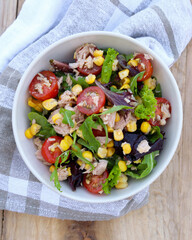 Tuna and vegetable mix salad