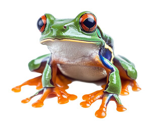 Obraz premium Amazon frog isolated on white background PNG