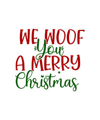 Christmas Dog Svg Bundle, Dog Love Shirt Svg, Dog Bandana PNG, Dog Saying DXF, Merry Woofmas, Pawlidays Cut file For Cricut, Silhouette