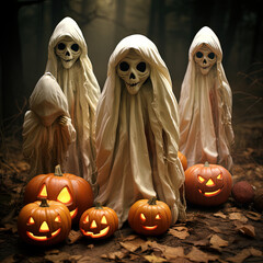 Ghost costumes: Ghost costumes are one of the traditional Halloween costumes. People will wear all kinds of scary clothes and cosmetics to celebrate this festival