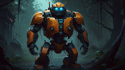 Fototapeta premium monster robot illustration